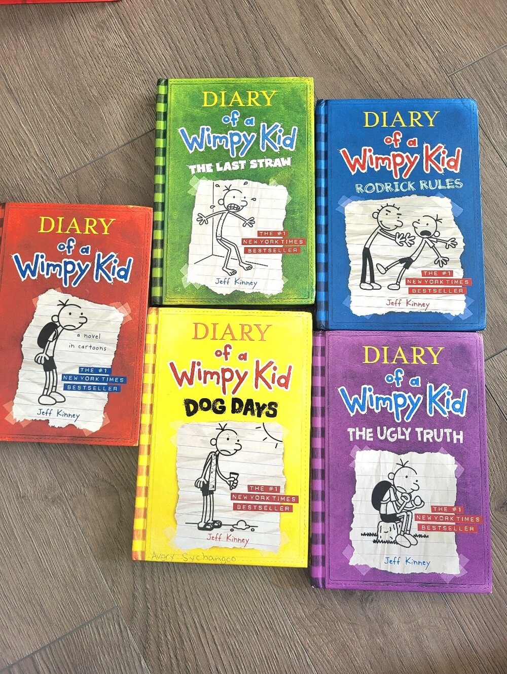 Amulet Books Diary of a Wimpy Kid book lot Book Lot 5 Diary of a Wimpy Kid Books